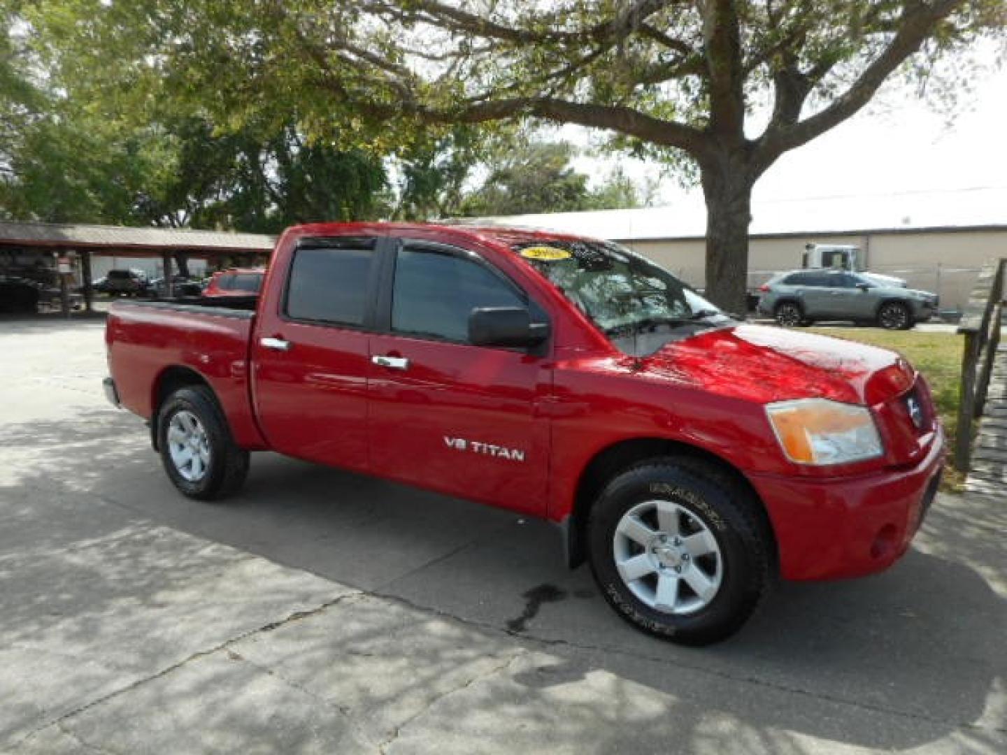 2008 RED NISSAN TITAN SE; LE; XE (1N6BA07D78N) , located at 1200 Cassat Avenue, Jacksonville, FL, 32205, (904) 695-1885, 30.302404, -81.731033 - Photo#2